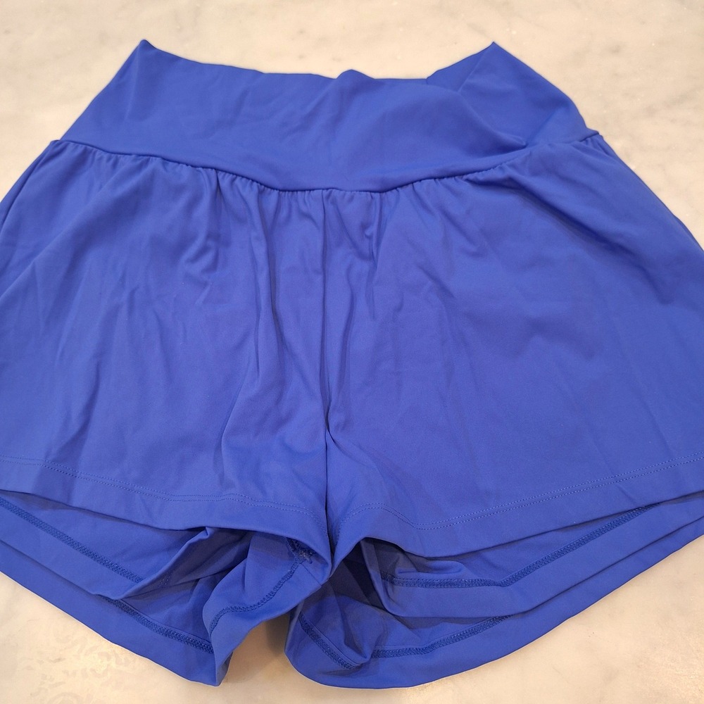 Halara Running Shorts Womens Small Blue High Waist Athletic Gym